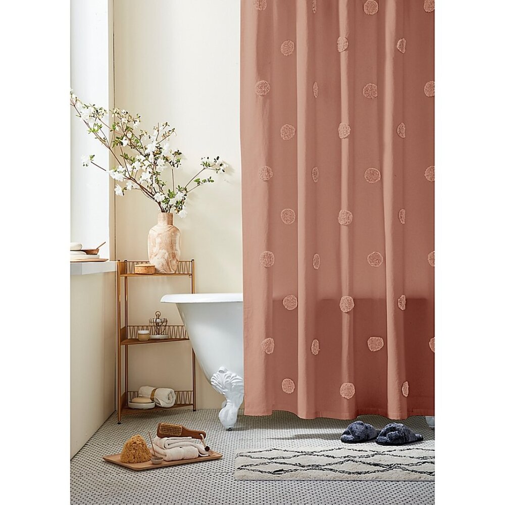 Wild Sage Esmaria 72-Inch X 86-Inch Shower Curtain in Dusty Pink